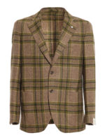 Blazer con motivo tartan