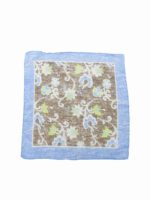 Pochette uomo marrone e azzurra