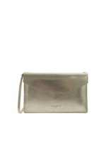 Pochette dorata effetto rettile