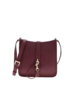 Borsa color vinaccia con logo