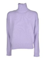 Pullover collo alto lilla