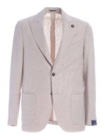 Giacca monopetto beige