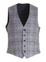 Gilet principe di Galles sui toni del blu