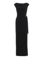 Abito lungo in jersey con dettaglio gioiello