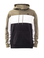 Felpa a blocchi di colore con cappuccio