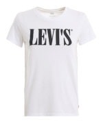 T-shirt in cotone con logo in rilievo