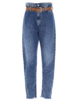 Jeans a vita alta blu