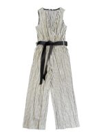 Tuta a righe in viscosa e lurex