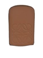 Pouch con zip e tracolla marrone