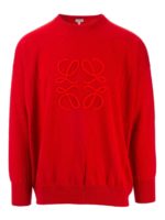 Pullover rosso con anagramma logo