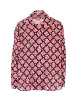 Camicia stampata Anagram nera e rossa