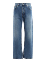 Jeans con ricamo floreale