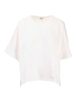 T-shirt oversize con anagramma bianca