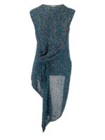 Top in maglia con nodo color petrolio