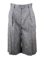 Bermuda con pinces grigi