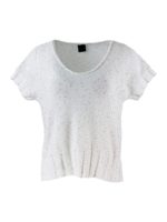 Top con paillettes bianco