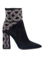 Tronchetti in suede con strass