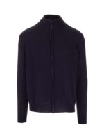 Cardigan blu con zip