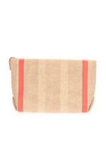 Clutch in tessuto colore Natural e Sunrise
