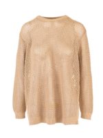 Maglia traforata colore Sunny Sand