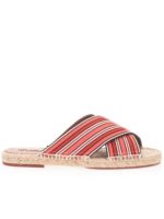 Sandali Suitcase Stripes Cross in Coral bay