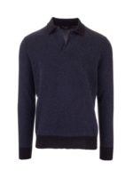 Polo in cashmere melange