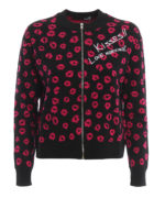 Cardigan jacquard Baci Baci con zip intera