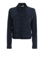 Giacca in denim con stampa cuore dietro