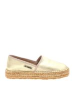 Espadrillas in pelle dorata