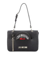 Borsa a spalla con logo lettering