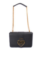 Borsa a spalla con cuore in metallo