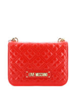 Borsa a spalla trapuntata con logo