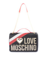 Borsa con logo in rilievo