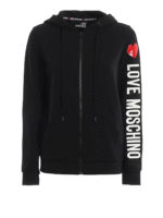 Felpa con stampa logo gommata