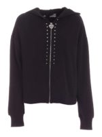 Felpa con zip nero