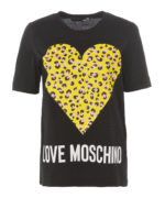 T-shirt con logo iridescente