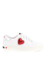 Sneakers con cuore impreziosito