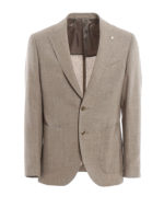 Giacca in misto lana con tasche applicate