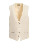 Gilet in cotone misto lino