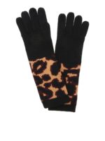 Guanti Wild cat neri e animalier