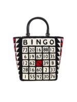 Borsa a mano Bingo Bibi nera e bianca