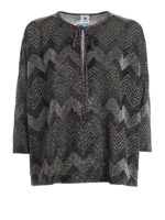 Blusa con motivo Chevron