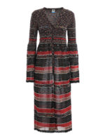 Cardigan lungo a righe