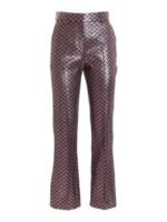 Pantalone lame con motivo Chevron