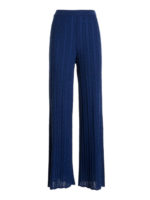 Pantaloni palazzo in lana misto viscosa