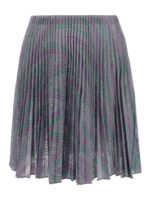 Gonna plissettata in misto cotone