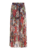 Gonna plissettata floreale