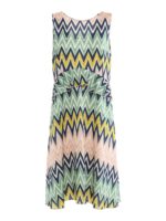 Abito smanicato stampa Chevron