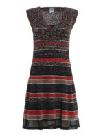 Vestito svasato a righe