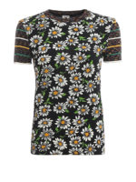 T-shirt con davanti floreale